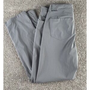 VRST Mens Limitless Performance Athletic Fit 5 Pocket Pants Men 33X32 Gray Read